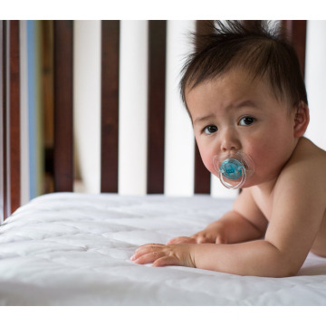 Großhandel 100% Baumwolle Wasserdicht Kind Kinderbett Matratzenbezug